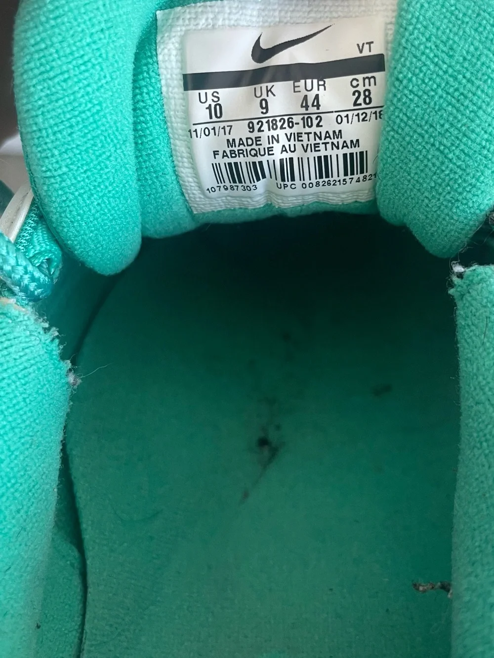 Nike men size